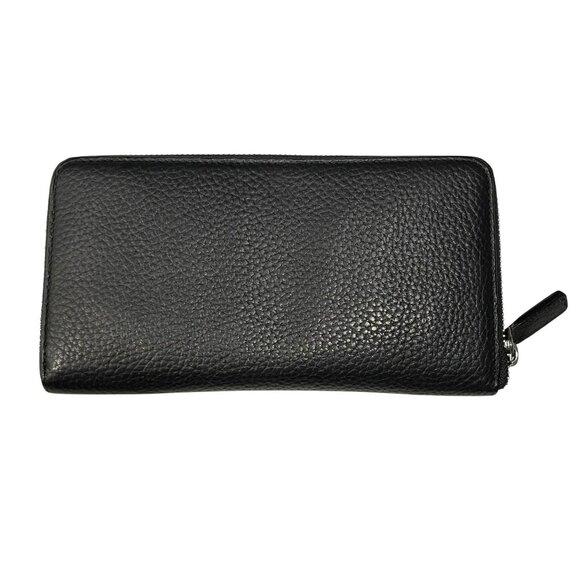 Versace Zip Around Black Leather Wallet Like New - Picture 2 of 12